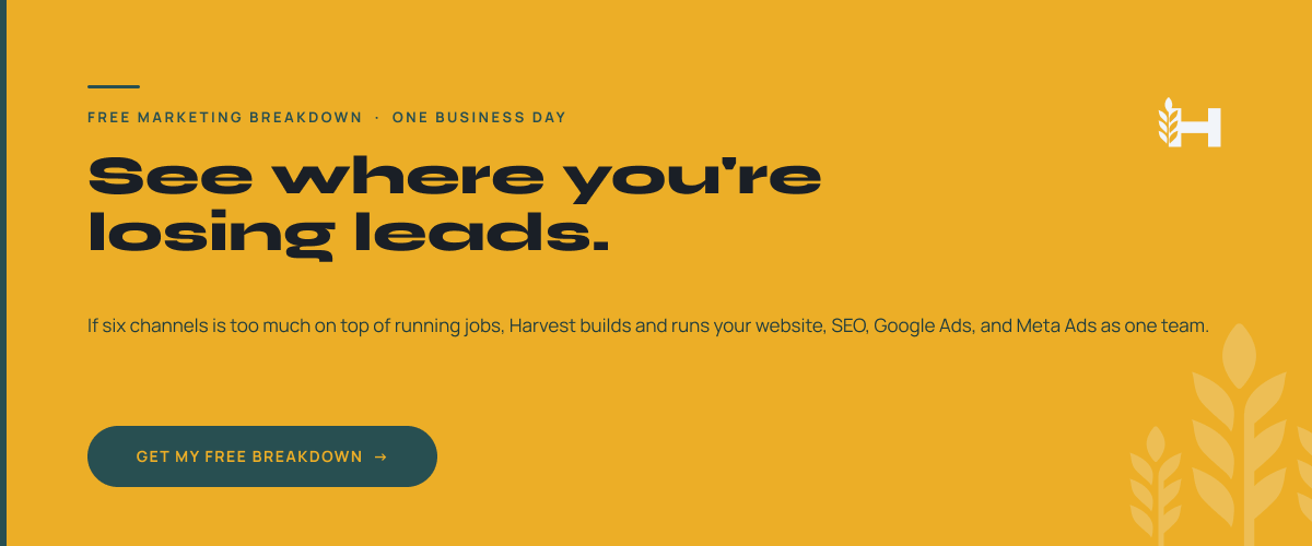 See where you're losing leads before your next busy season